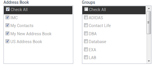 Address Book Advanced Search