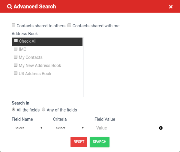 Advanced Search Form